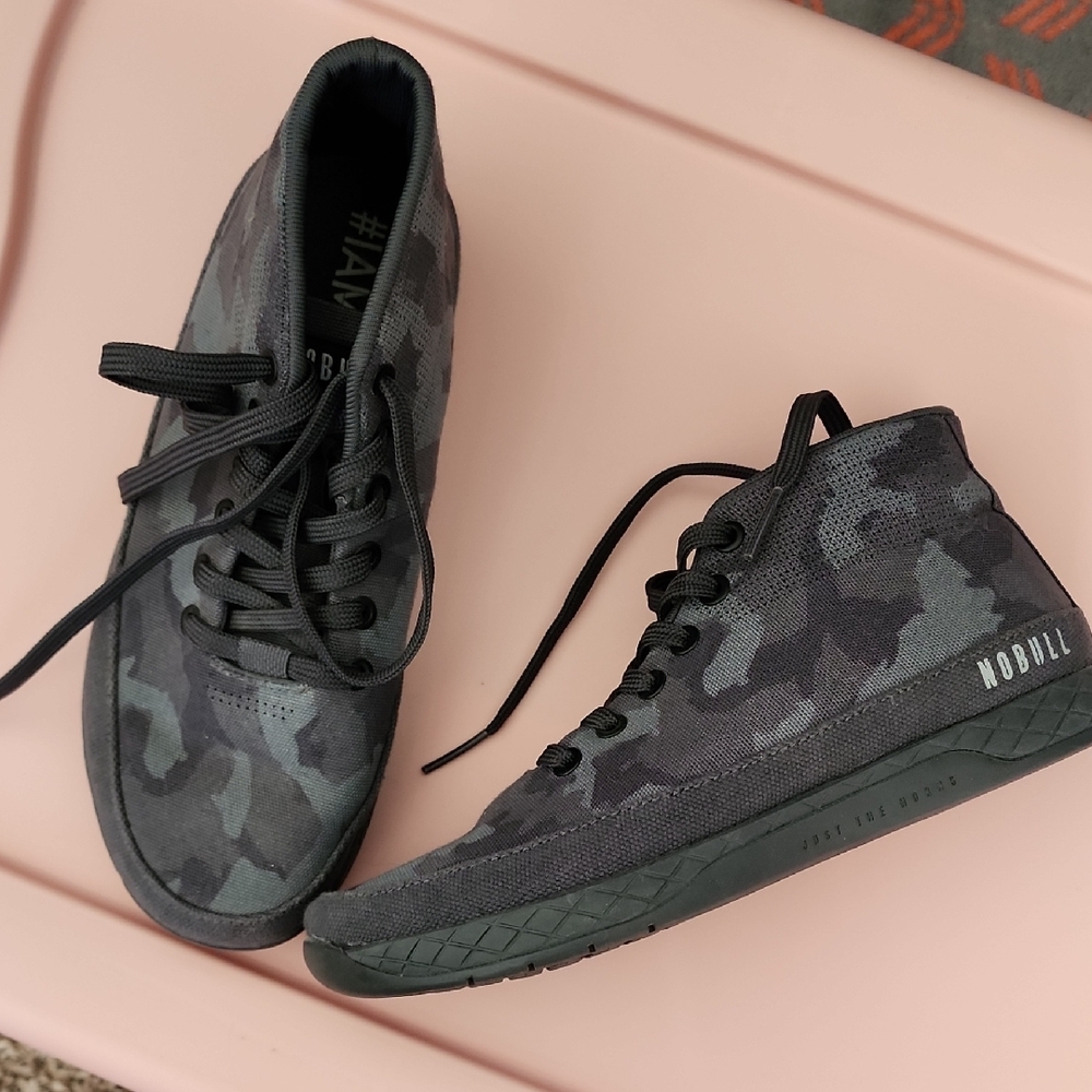 NOBULL Black and Gray Camo High-Tops